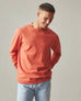 Men's Vintage Crew Long Sleeve Tee - Washed Habanero